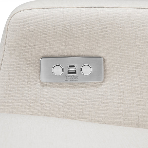 Namesake Crewe Electronic Recliner and Swivel Glider in EcoPerformance